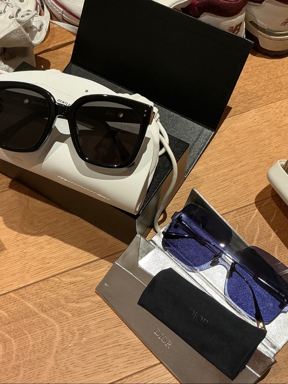 Dior Black Sunglasses with Dark Lenses